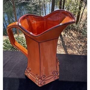 Treasured Home by Deb Hrabik for Demdaco 2003 Hand Painted 9” Pitcher